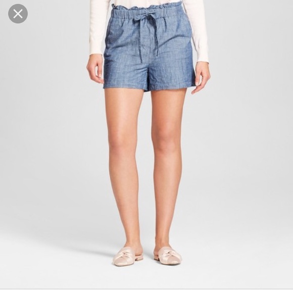 a new day Pants - NWOT Paperbag Waist Denim Shorts